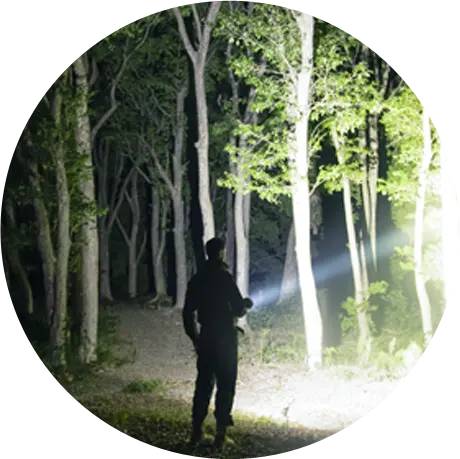 Éclairage extérieur pour la recherche