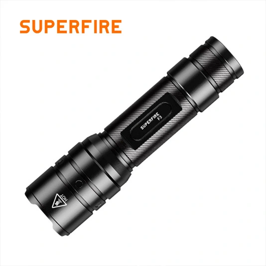SUPERFIRE F3 530 Lumens Rechargeable Zoomable Tactique Lampe de Poche