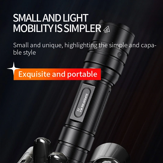 SUPERFIRE F3 530 Lumens Rechargeable Zoomable Tactique Lampe de Poche