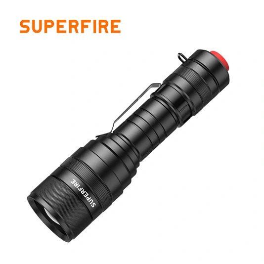 SUPERFIRE F5 1100 Lumens Zoomable Tactique Lampe de Poche