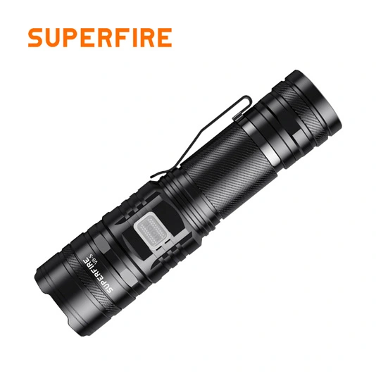 SUPERFIRE V8-S 2000 Lumens Tactique Lampe de Poche Rechargeable