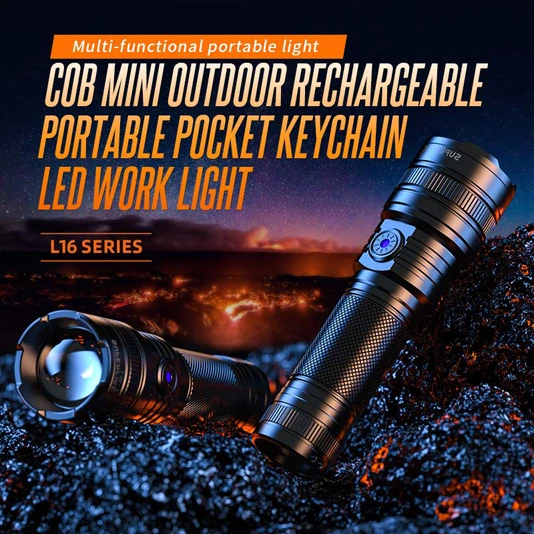 SUPERFIRE L16-T/L16-X rechargeable Télescopique Zoom Lampe de poche