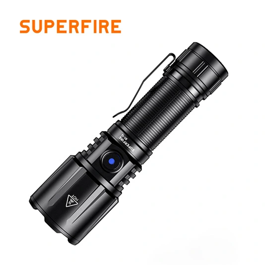 SUPERFIRE R1-G 2300 Lumens Zoomable Haute Puissance USB Types Rechargeable lampe de Poche