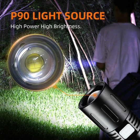 SUPERFIRE X60-T 2000 Lumens Zoomable LED lampe de Poche