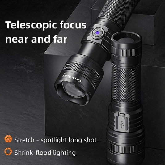 SUPERFIRE Y26 2000 lumens Focus télescopique Zoomable Lampe de poche