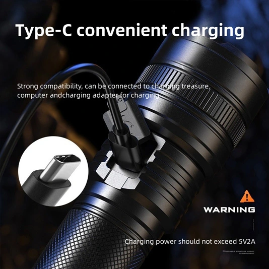 SUPERFIRE Y26 2000 lumens Focus télescopique Zoomable Lampe de poche