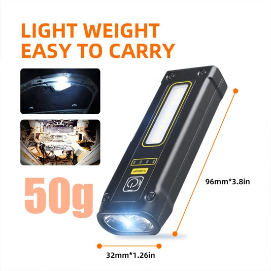 SUPERFIRE EF01 470 Lumens petite lampe de poche magnétique COB