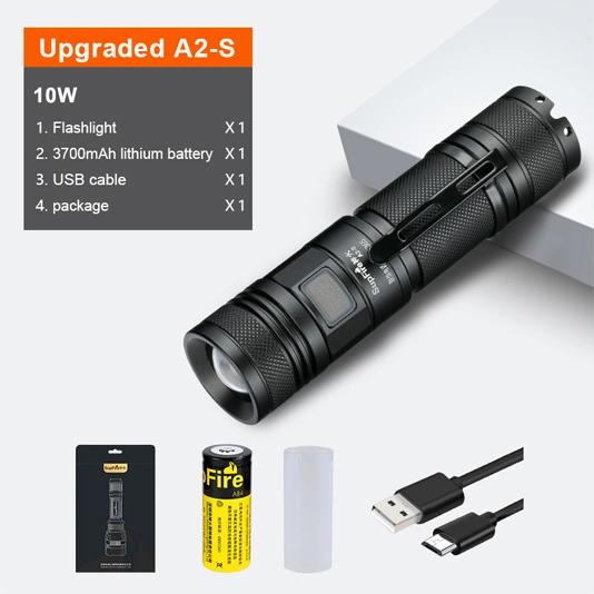 Lampes de poche électriques SUPERFIRE A2-S 800 Lumens