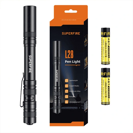SUPERFIRE L28/X18 121 Lumens Stylo Lampes de Poche