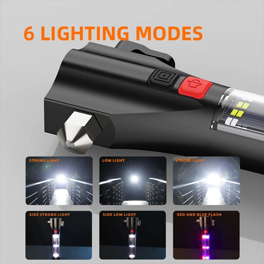 SUPERFIRE D30 lampes de poche multifonctions rechargeables solaires