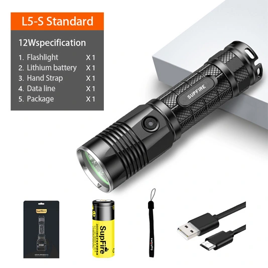 SUPERFIRE L5-S P50 900 Lumens Custom 26650 LED lampe de poche