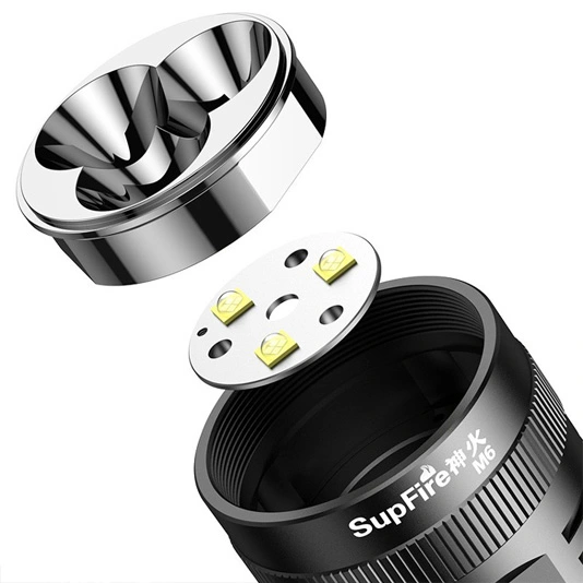 SUPERFIRE M6 3000Lm Lampe de poche haute puissance