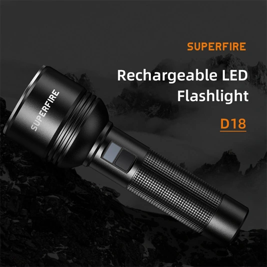 SUPERFIRE D18 Lampe de poche haute sortie