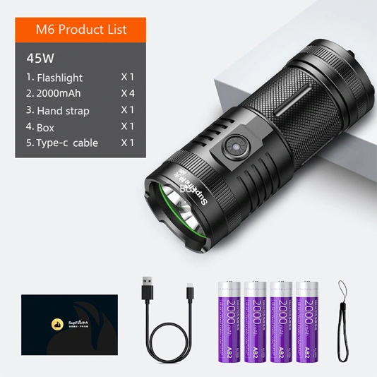 SUPERFIRE M6 3000Lm Lampe de poche haute puissance