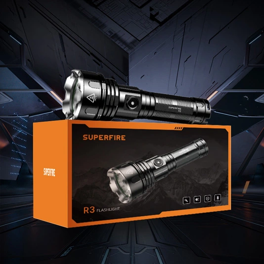 SUPERFIRE R3-P90 2000 Lumens 36w Banque de puissance lampe de poche rechargeable