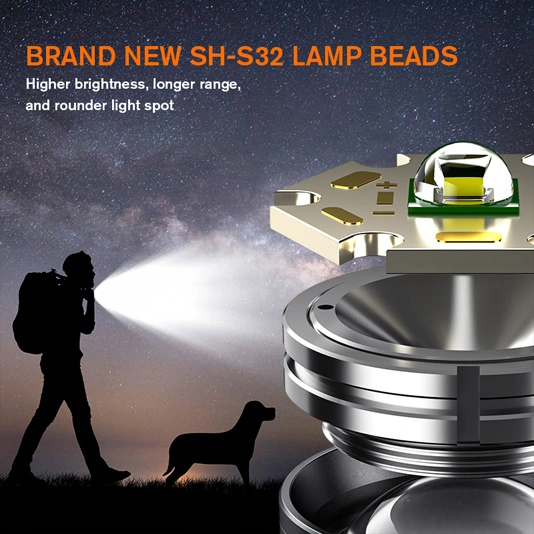 SUPERFIRE M19 Zoomable longue portée lampe de poche