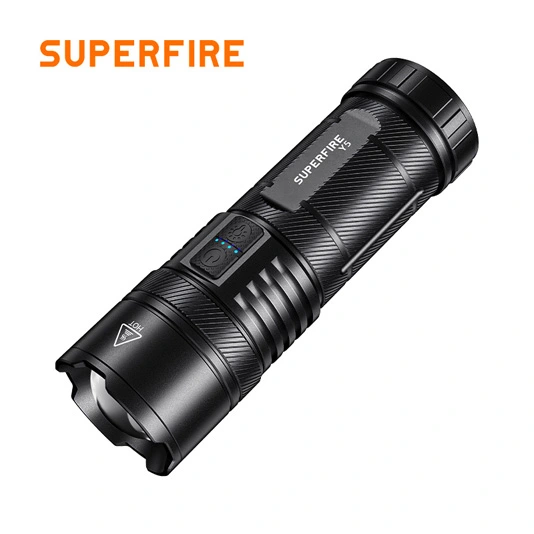 SUPERFIRE Y5 1200 Lumens 20W lampe de poche rechargeable avec banque de puissance