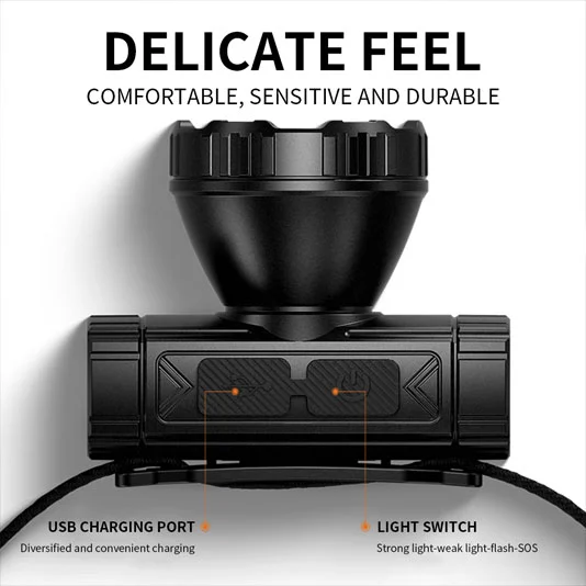 long range head torch light