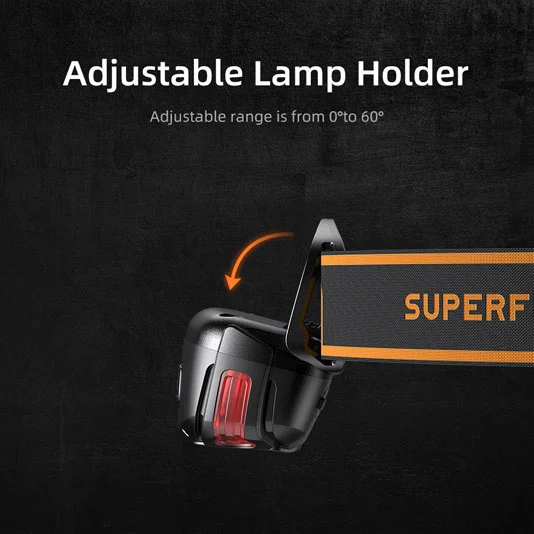 Lampe frontale rechargeable SUPERFIRE HL63