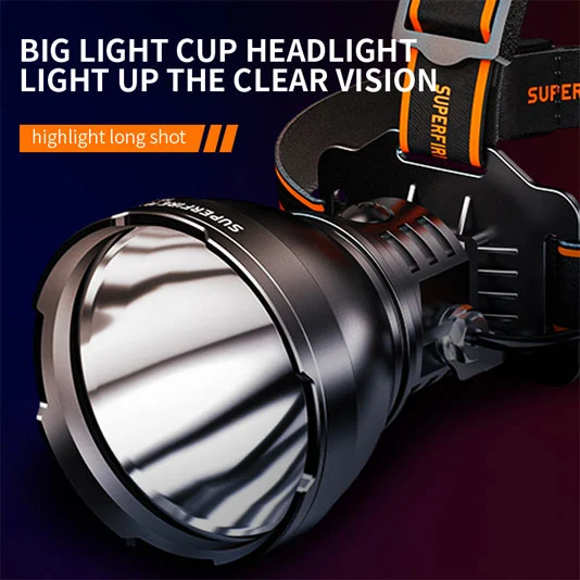 SUPERFIRE HL60 Lampe frontale LED haute puissance rechargeable