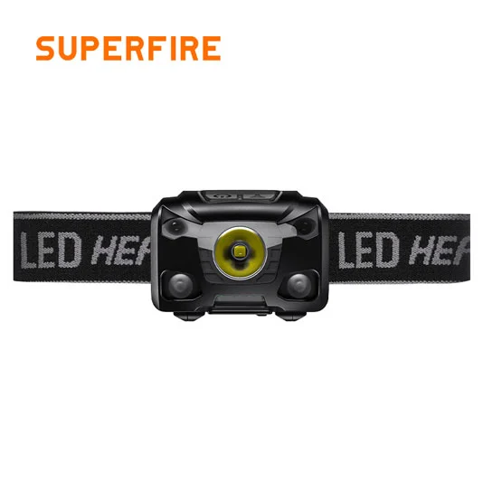 Lampe frontale à capteur de mouvement SUPERFIRE HL78 250 Lumens