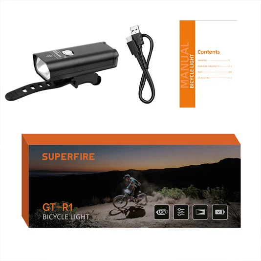 Phares de vélo à faisceau GT-R1 SUPERFIRE