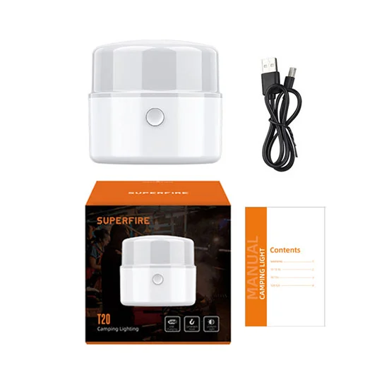 SUPERFIRE T20 USB Rechargeable Camping Lanterne