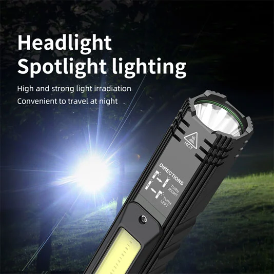 SUPERFIRE G19 Lumière de travail rechargeable multifonctionnelle COB avec base magnétique