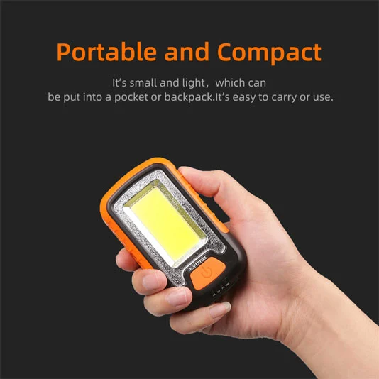 SUPERFIRE G21 rechargeable COB étanche mini lampe de travail LED portable