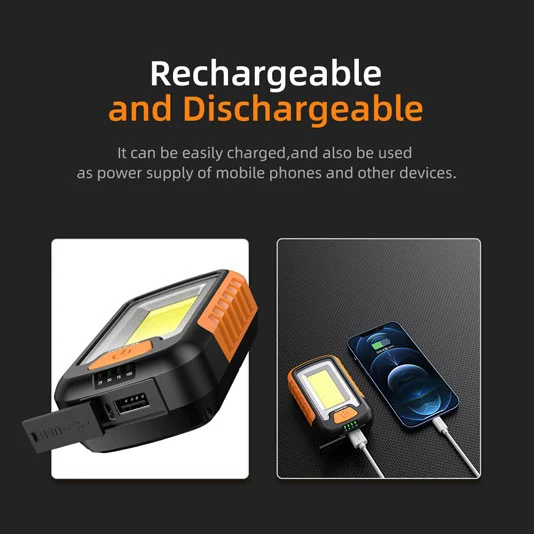 SUPERFIRE G21 rechargeable COB étanche mini lampe de travail LED portable