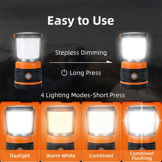 Lumière de camping longue durée SUPERFIRE T39