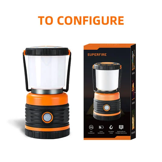Lumière de camping longue durée SUPERFIRE T39