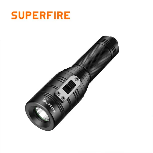 SUPERFIRE D3 Puissant Rechargeable Imperméable Plongée Lampe de Poche