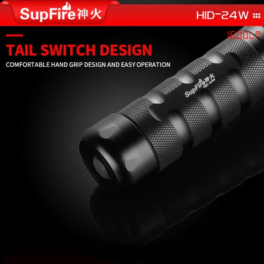 SUPERFIRE HID 24W 1600 Lumen Xenon lampe de poche