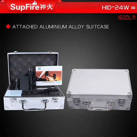 SUPERFIRE HID 24W 1600 Lumen Xenon lampe de poche
