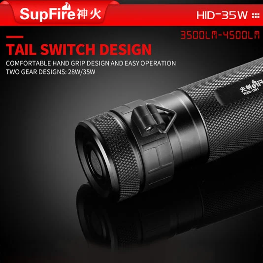SUPERFIRE HID 35W 3500 Lumen petite lampe de poche au xénon HID