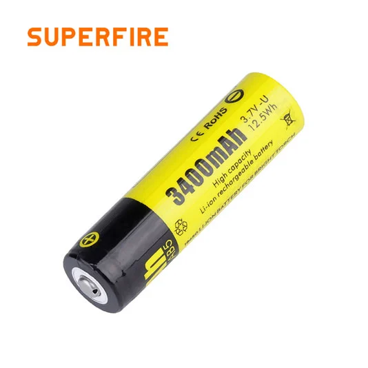 Batterie au lithium rechargeable 18650 SUPERFIRE AB5