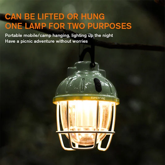 SUPERFIRE T61 LED Camping Lanterne