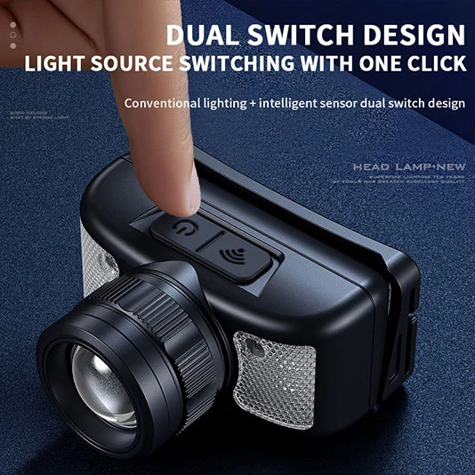 Lampe frontale à lumen 310 SUPERFIRE HL91 avec lumière blanche et rouge