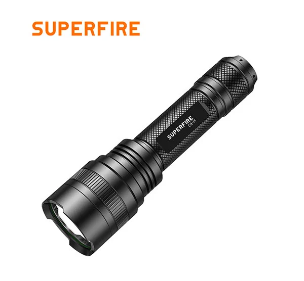 SUPERFIRE C8-H 1200 Lumens Rechargeable Tactique Lampe de Poche