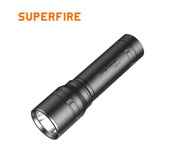 SUPERFIRE S33-A 125 Lumens Mini Tactique Lampe de Poche USB Rechargeable