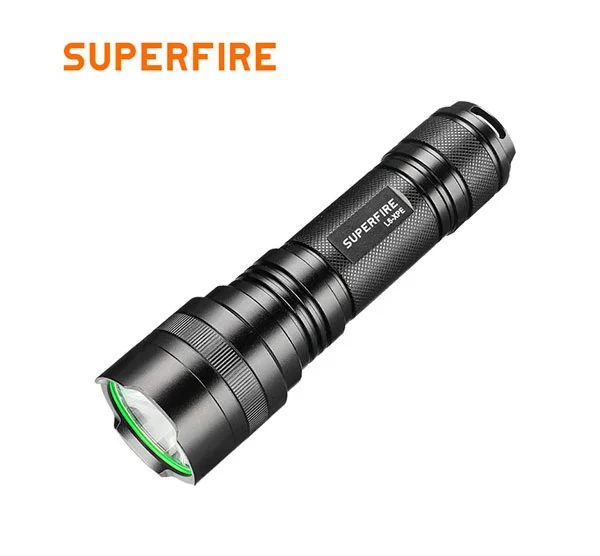 SUPERFIRE L6-XPE 300 Lumens Application de la loi Lampe de poche tactique