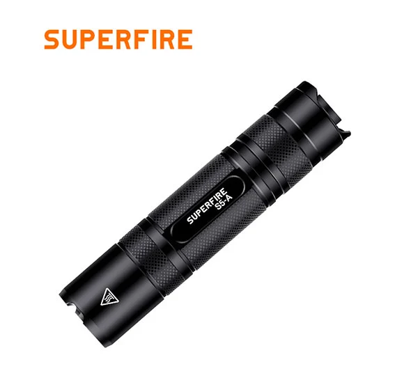 SUPERFIRE S5-A 300 Lumens Mini lampe de poche tactique rechargeable