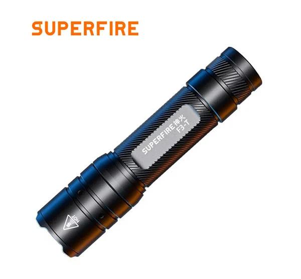 SUPERFIRE F3-T 600 Lumens Zoom Télescopique Lampe de Poche Tactique