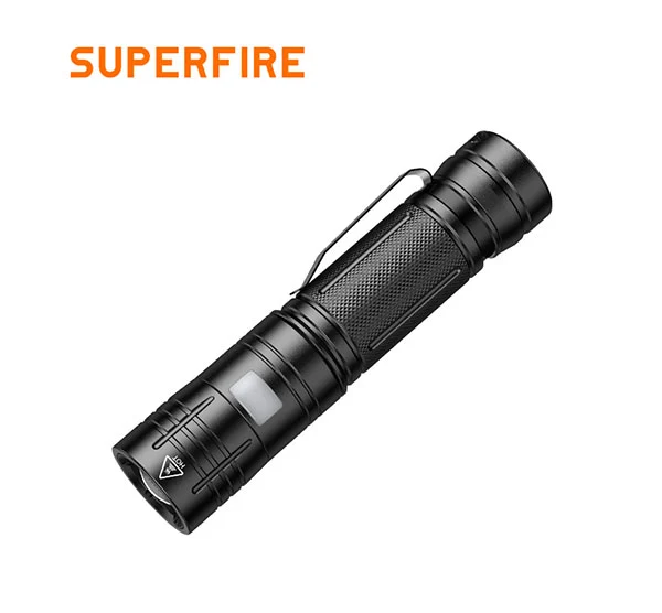 SUPERFIRE GT75 920 Lumens Zoom tactique LED lampe de poche rechargeable