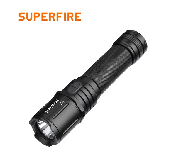 SUPERFIRE J6 270 Lumens Imperméable À L'urgence Tactique LED Lampe de Poche