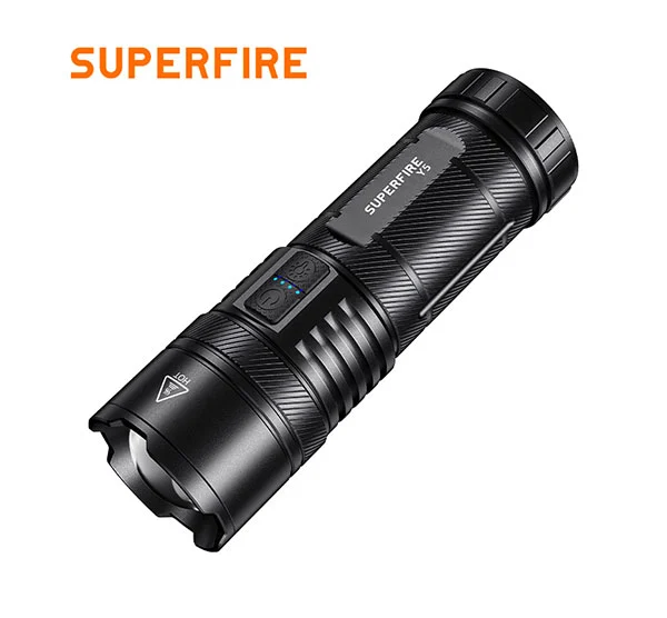SUPERFIRE Y5 1200 Lumens 20W lampe de poche rechargeable avec banque de puissance