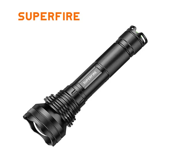 SUPERFIRE L3-P90 2700 Lumens 36W Zoomable LED lampe de poche rechargeable