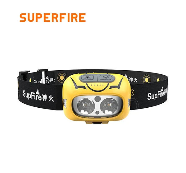 Lampe frontale à capteur de mouvement HL05-S SUPERFIRE