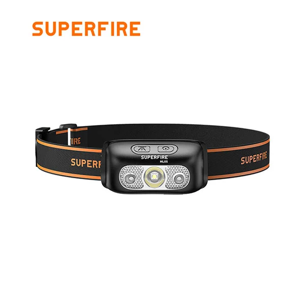 SUPERFIRE HL05 Série 450 Lumens Lampe frontale à LED rechargeable